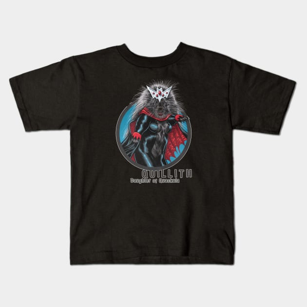 Quillith, Vampire Queen Kids T-Shirt by ThirteenthFloor